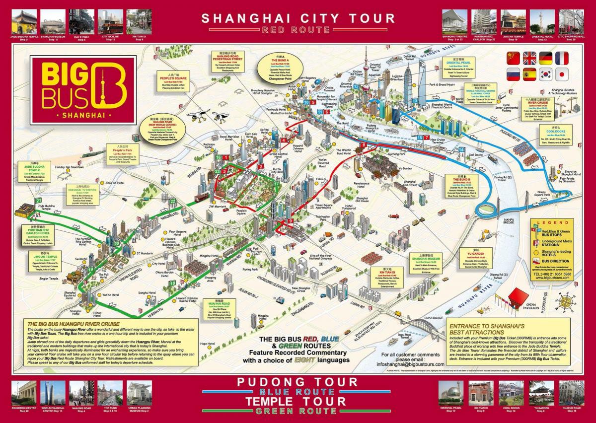 Plan des Big Bus de Shanghai