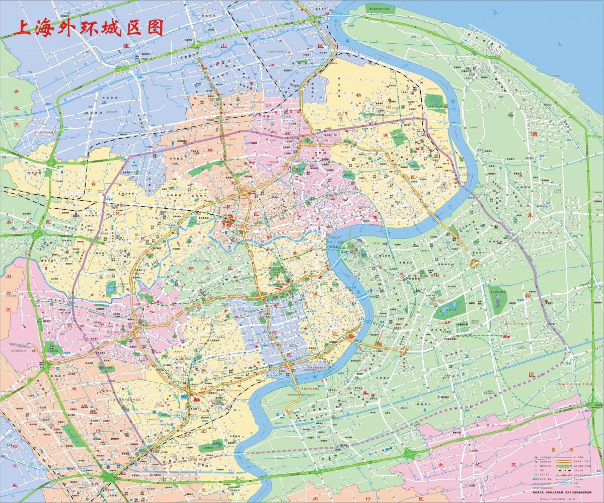 Plan des quartiers de Shanghai