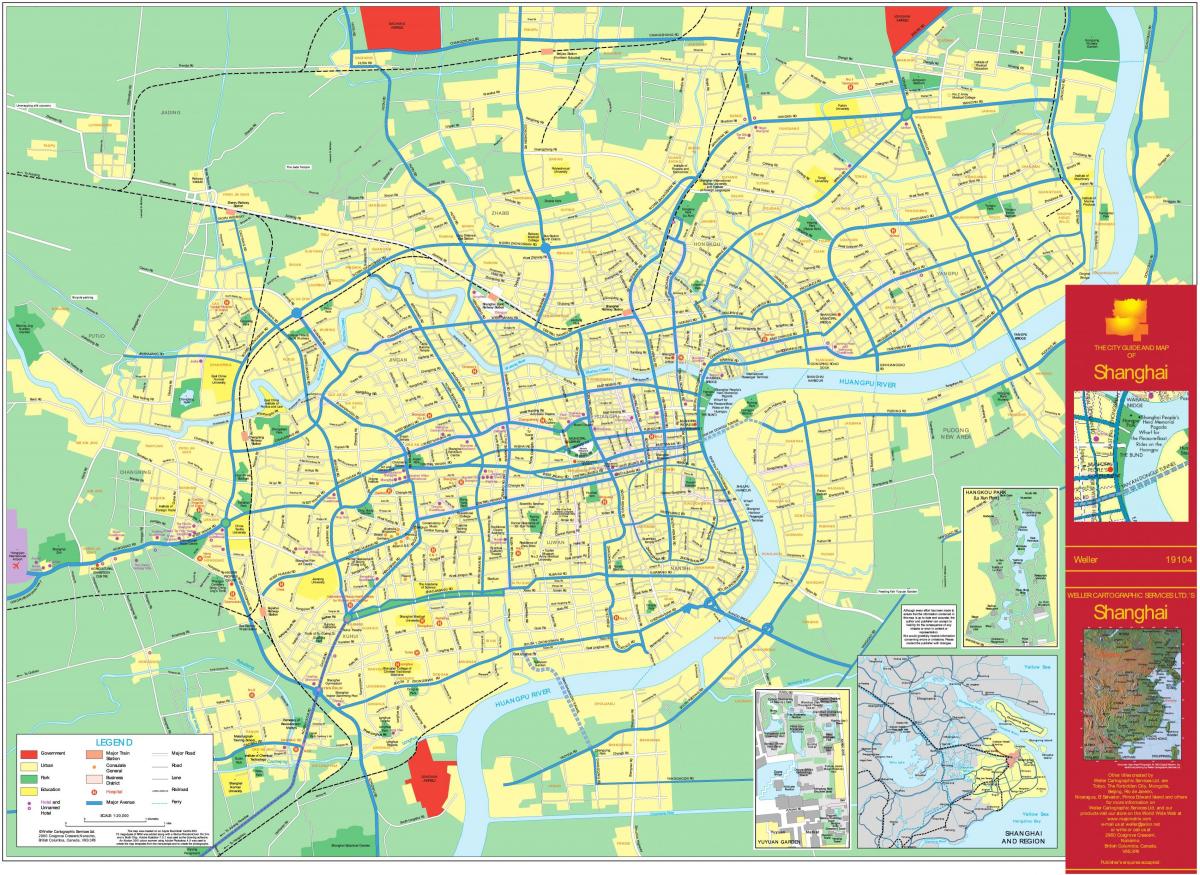 Plan de la ville de Shanghai