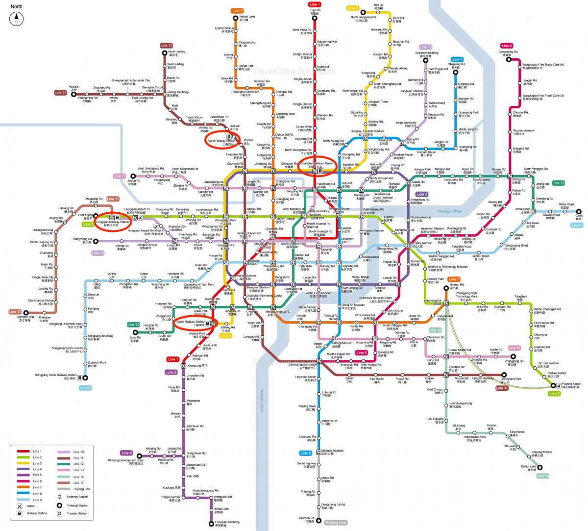Plan du chemin de fer de Shanghai